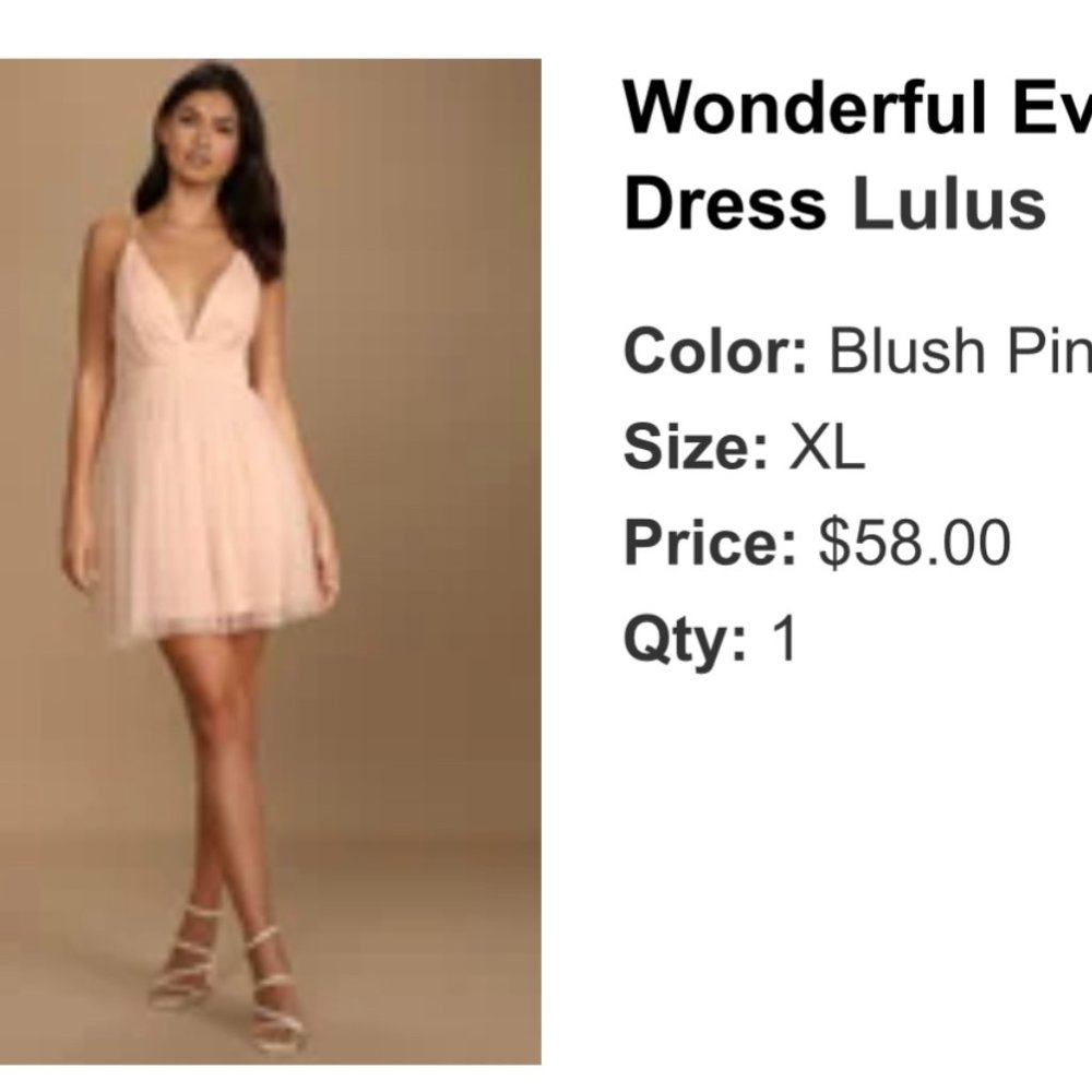 Lulus New Light Pink Homecoming Dress Size XL